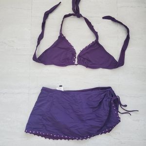 Swim 2 piece M Purple